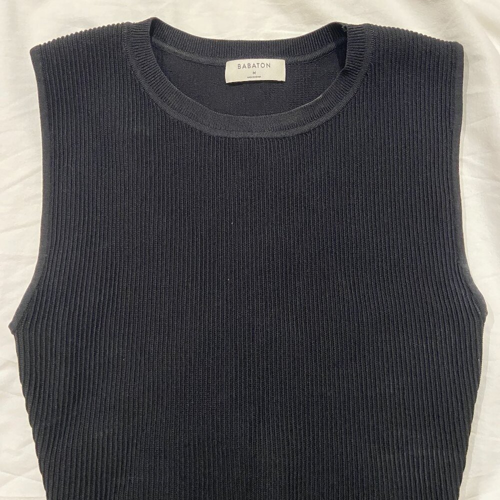 Black Ribbed ARITZIA Tank
